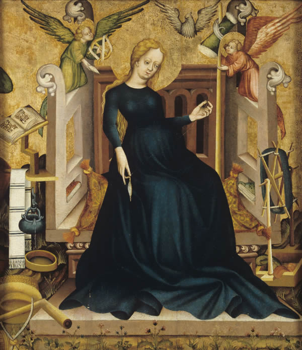 K&eacute;pen: M&aacute;ria Gravida az &uacute;n. Fon&oacute; M&aacute;ria N&eacute;met&uacute;jv&aacute;rr&oacute;l, 1410.